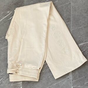 BCBGMaxazria Rhinestone Logo Track Pants Joggers Size L